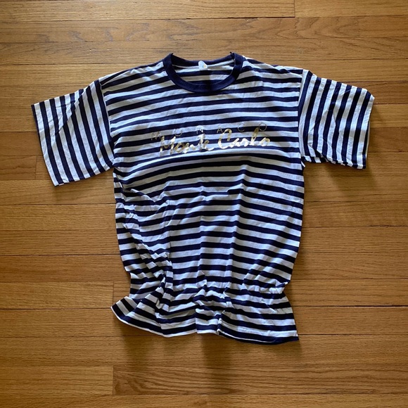 Vintage Tops - vintage Made in Italy striped t-shirt